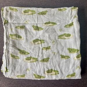 Milkbarn Leapfrog Bamboo Muslin Swaddle Blanket 47x47” Baby Boy